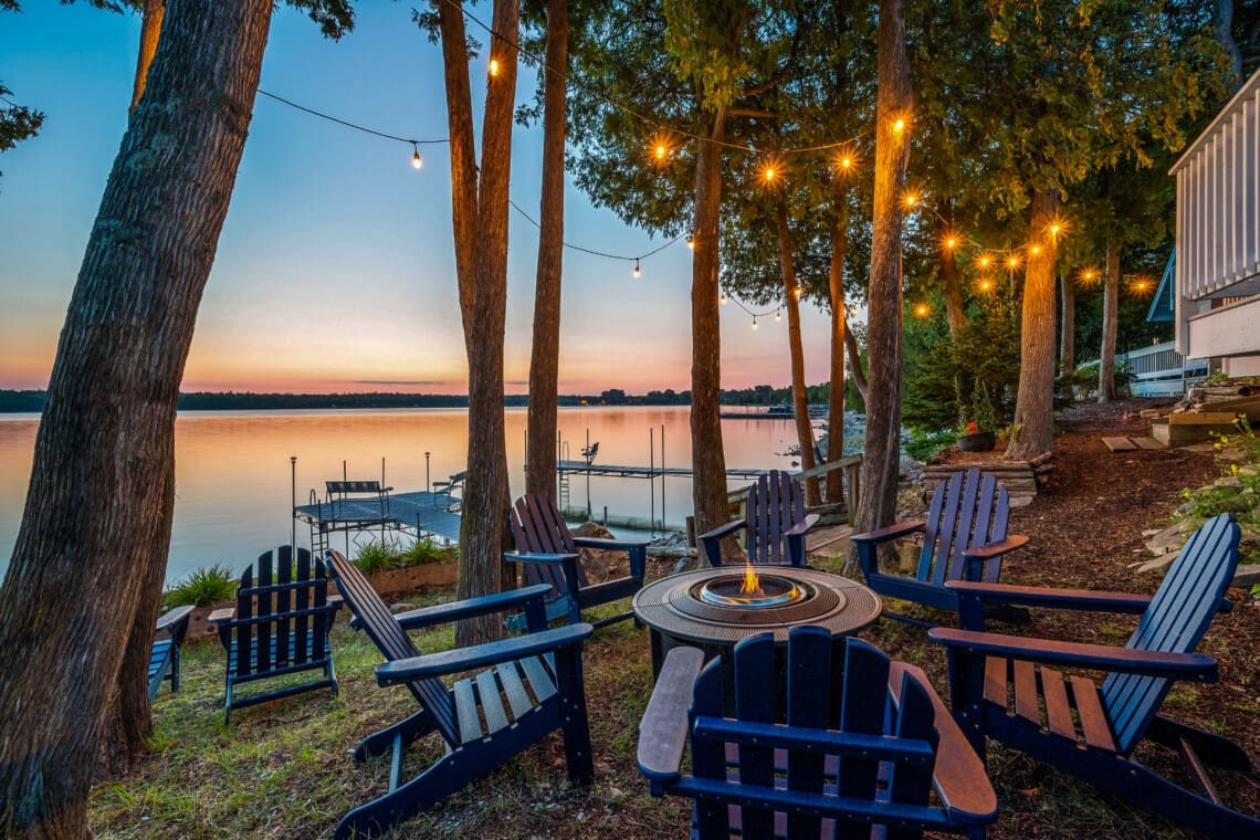 firepit sunrise